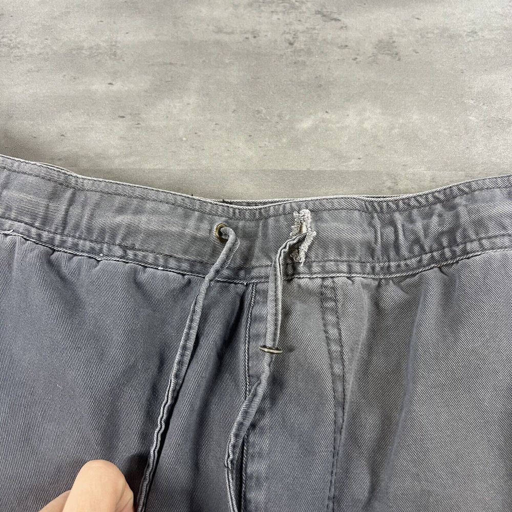 Akademiks Shorts Men XL 38x12 Gray Baggy Wide Leg Skate Y2K‎ Thrashed Drawstring - Picture 3 of 10